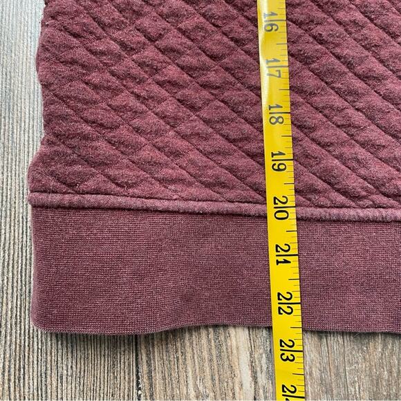 Patagonia Cotton Quilt Snap Pullover Small Red Maroon Sweatshirt Organic - Picture 8 of 8